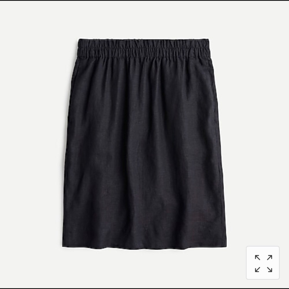 J. Crew Pull-on Linen Mini Skirt